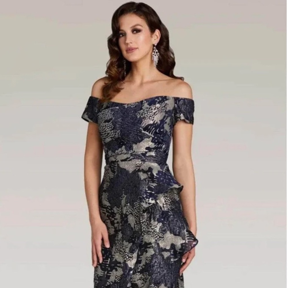 Gia Franco 12371 - Off Shoulder Sheath Evening Dress